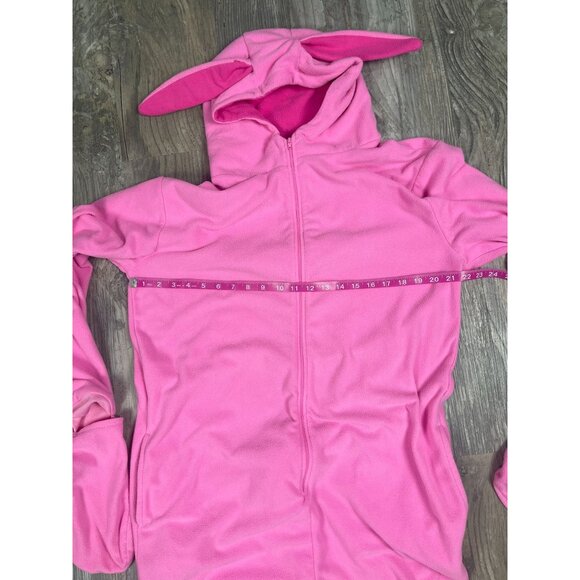 A Christmas Story P. Jammy One Piece Pink Bunny Suit Costume Mens L/XL Full Zip - Picture 10 of 12